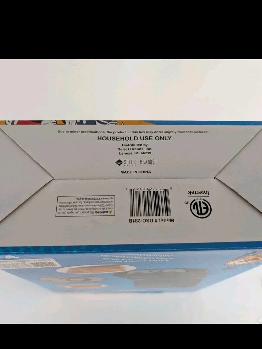 Disney branded waffle